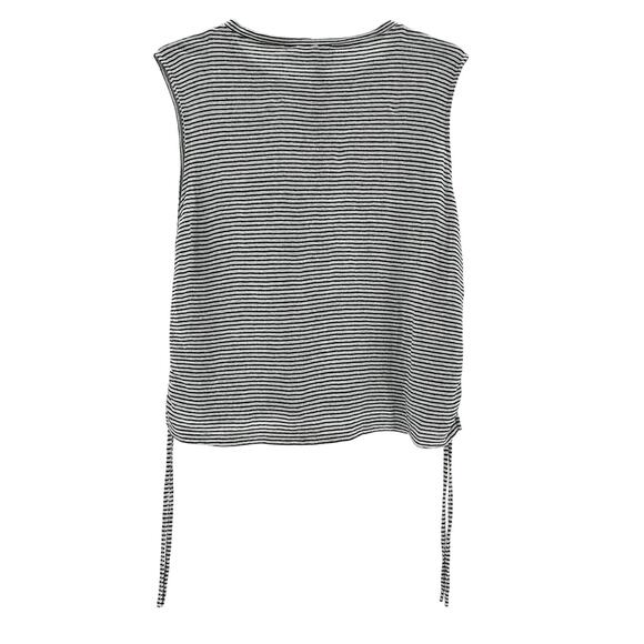 Frame 'Side' Black Cinch Muscle Tee Size L - Picture 3 of 4